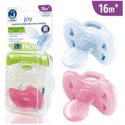 J BIMBI JOY SUCCHIETTO 16 MESI+ TRASPARENTE/ROSA 2 PEZZI